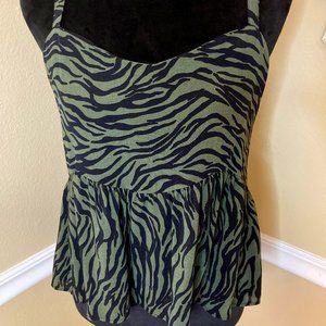 Hollister Tiger Print Babydoll Tank